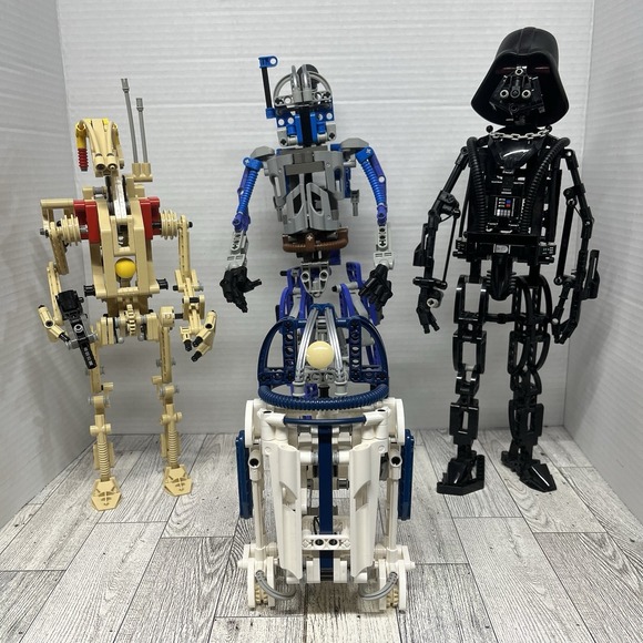 Lego Other - LEGO Technic Star Wars Figures LOT Darth Vader Jango R2 Battle Droid Incomplete